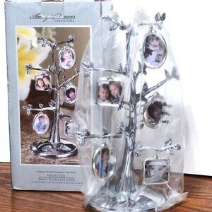 Always & Forever Collectible Chrome Plated Photo Tree ~ New!